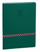 Agenda Année Civile - PRESIDENT FR - Couverture Paco avec élasitque - Vert sapin - 21x27 cm  Semainier - 13 mois de décembre à décembre - Quo Vadis