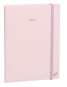 Agenda Année Civile - MINISTRE COLOR Multilingue - Couverture Pastel  avec élastique- Rose - 16x24 cm  Semainier - 13 mois de décembre à décembre - Quo Vadis