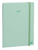 Agenda Année Civile - MINISTRE COLOR Multilingue - Couverture Pastel  avec élastique - Vert - 16x24 cm  Semainier - 13 mois de décembre à décembre - Quo Vadis