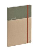 Agenda Année Civile - MINISTRE RECYCLÉ Multilingue - Couverture Arrakis avec élastique - Kaki /sable - 16x24 cm  Semainier - 13 mois de décembre à décembre - Quo Vadis