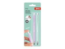 APLI - Crayon - HB - rétractable (pack de 2)