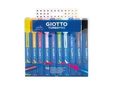 GIOTTO TurboPro - 10 crayons-feutres - couleurs classiques