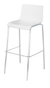 Lot de 2 tabourets hauts HARPER - blanc