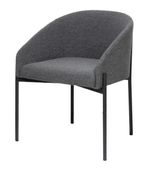 Fauteuil MILO - Tissu - anthracite