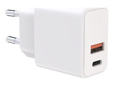 BigBen - Adaptateur électrique - CA/USB-C/USB - GaN - 38 Watt - blanc