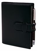 Agenda Année Civile - MINI 2 DAYS PRESTIGE FR - Couverture Soho avec Porte-mine - Noir -7x10 cm - 2 jours par page - 12 mois de de janvier à décembre - Quo Vadis
