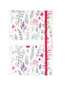 Agenda à élastique Oxford Flowers - 1 semaine sur 2 pages - 10 x 15 cm - Décor Herbier - Hamelin