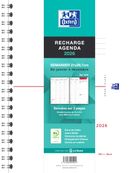Recharge Agenda Oxford Intégrale - A4 - 1 semaine sur 2 pages 