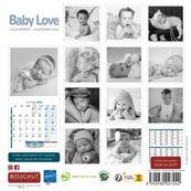 Calendrier illustré BOUCHUT 15 x 15 cm BABY LOVE Pefc 70 %