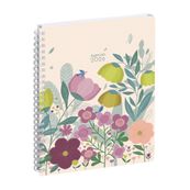 Agenda de bureau Mini Labo Easytime 21S spiralé - 1 semaine sur 1 page - 15 x 21 cm - Ivoire - Exacompta