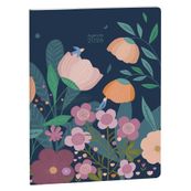 Agenda de bureau Carte Mini Labo EasySlim 21 - 1 mois sur 2 pages - 15 x 21 cm - Bleu - Exacompta