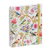 Agenda de bureau Sophie Adde Lady 20S spiralé - 1 semaine sur 2 pages - 15 x 21 cm - Oiseaux - Exacompta