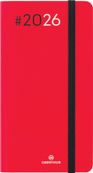 Oberthur Néa Flex 16 Pocket - Agenda - semainier - 89 x 165 mm - papier blanc - couverture rouge (pack de 6)