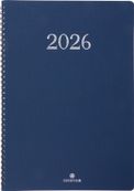 Agenda spiralé Galway - 1 semaine sur 2 pages - 22 x 30,7 cm - marine - Oberthur