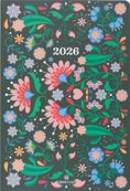 Agenda Lima - 1 semaine sur 2 pages - 17 x 24,5 cm - vert - Oberthur