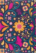 Agenda Lima - 1 semaine sur 2 pages - 17 x 24,5 cm - violet - Oberthur