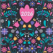 Agenda Lima - 1 semaine sur 2 pages - 16,5 x 16,5 cm - noir - Oberthur
