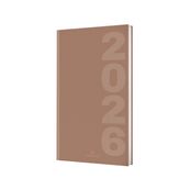 Agenda Dublin - 1 semaine sur 2 pages - 9,5 x 17,5 cm - marron - Oberthur