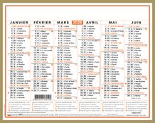 Oberthur Classique - Planificateur - fixation murale - 2015 - visualisation de 6 mois - 270 x 210 mm - daté