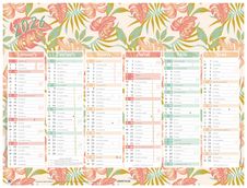 Calendrier Motifs - 6 mois par face - 320 x 420 mm - Oberthur