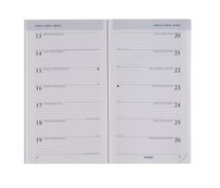 Brepols Breplan - Recharge d'agenda de poche - 2021 - par semaine - relié - 92 x 160 mm