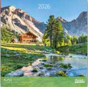 Calendriers 30x30cm 16 mois Aquarupella - Alpes