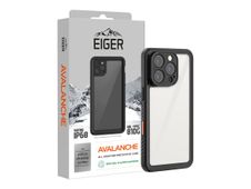 Eiger Avalanche - Boîtier de protection pour téléphone portable - étanche, extérieur - plastique, cadre TPU - noir - pour Apple iPhone 16 Pro