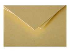 Clairefontaine Pollen - Papier - or - 82 x 128 mm - 210 g/m² - 25 carte(s) cartes pliées en deux