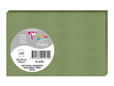 Clairefontaine Pollen - Papier - 82 x 128 mm - 25 feuilles - salvia - 210 g/m²