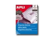 APLI PAPER - Adhésif permanent - blanc - 25.4 x 48.5 mm 22000 étiquette(s) (500 feuille(s) x 44) étiquettes