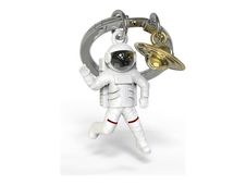 Metalmorphose - Porte-clés - astronaute et planète saturne