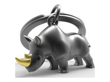 Metalmorphose - Porte-clés - rhinocéros noir
