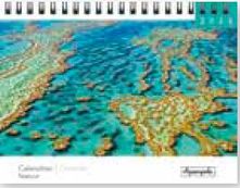 Calendrier chevalet 16x18cm 12 mois Aquarupella - Nature