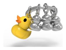 Metalmorphose - Porte-clés - canard et ses 3 petits