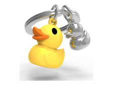 Metalmorphose - Porte-clés - canard jaune et son petit