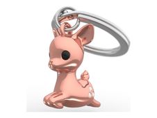 Metalmorphose - Porte-clés - biche dorée