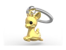 Metalmorphose - Porte-clés - biche dorée
