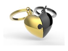 Metalmorphose - Porte-clés - cœur à partager