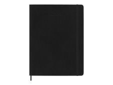 Moleskine Classic - Agenda semainier - 18 mois - 190 x 250 mm - couverture noire