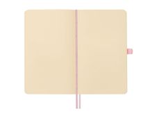 Finocam Nexo - Cuaderno - pequeña - 90 x 150 mm - 72 hojas / 144 páginas - papel blanco roto - liso - tapa rosa - poliuretano (PU)