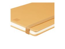 Finocam Nexo - Cuaderno - small / pocket - 90 x 150 mm - 72 hojas / 144 páginas - papel blanco roto - liso - cubierta camel - poliuretano (PU)
