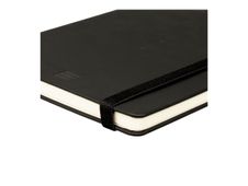 Finocam Nexo - Cuaderno - small / pocket - 90 x 150 mm - 72 hojas / 144 páginas - papel blanco roto - forrado - tapa negra - poliuretano (PU)