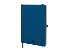 Finocam Nexo - Cuaderno - A5 (148 x 210 mm) - 72 hojas / 144 páginas - papel blanco roto - liso - cubierta azul marino - poliuretano (PU)
