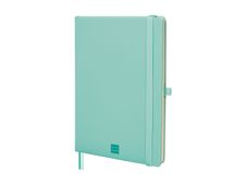 Finocam Nexo - Cuaderno - A5 (148 x 210 mm) - 72 hojas / 144 páginas - papel blanco roto - forrado - tapa turquesa - poliuretano (PU)
