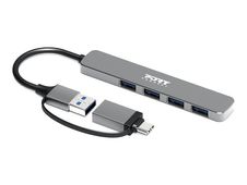 PORT Connect - Hub - USB-C/USB-A - 4 ports USB 3.0