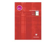 Clairefontaine - Bloc-notes - A4 (210 x 297 mm) - 50 feuilles / 100 pages - papier blanc - lignée - couverture rouge