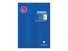Clairefontaine - Bloc-notes - A4 (210 x 297 mm) - 50 feuilles / 100 pages - papier blanc - réglé - klein blue cover