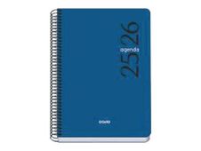 Dohe Esencial - Agenda - 2025-2026 - vista de la semana - encuadernado espiral - A5 (150 x 210 mm) - 72 páginas - azul - polipropileno (PP)