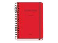 Dohe Colour Vibes - Agenda - 2025-2026 - vista de la semana - encuadernado de alambre - A5 (150 x 210 mm) - 72 hojas - rojo - cartón recubierto de papel laminado