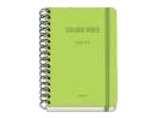 Dohe Colour Vibes - Agenda - 2025-2026 - vista de la semana - encuadernado de alambre - A5 (150 x 210 mm) - 72 hojas - lima - cartón recubierto de papel laminado